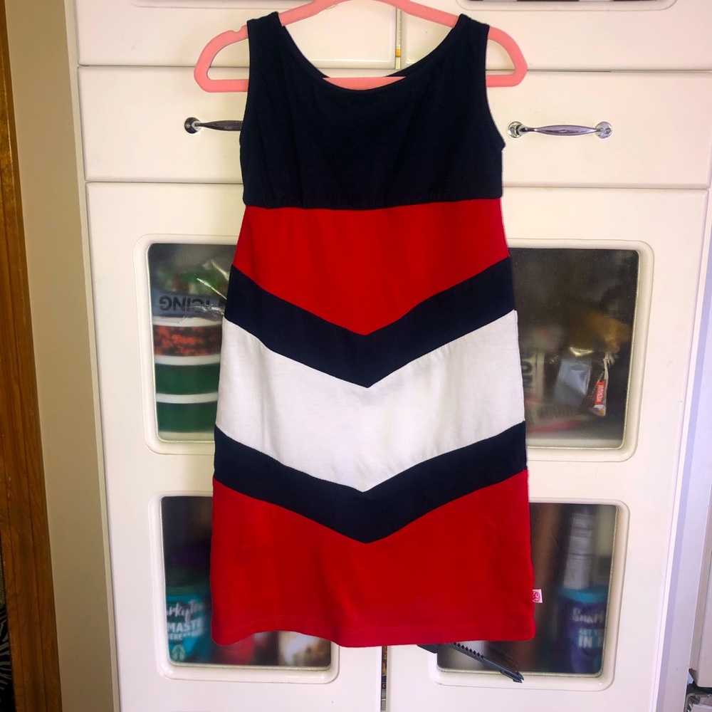 Patriotic little girls maxi dress - runs big!